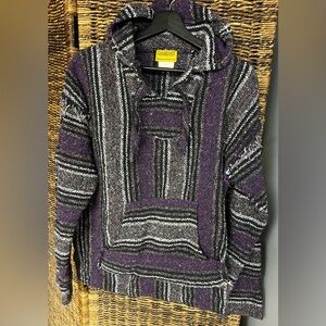 Goldcoast Sunwear- XL Rug Pullover,Fringe on upper arm area,Pre-Owned,Blk/Purple